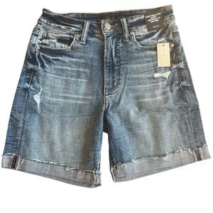 NWT! Silver Jeans Sure Thing Long Short High Rise Universal Fit Size W25 L6.5